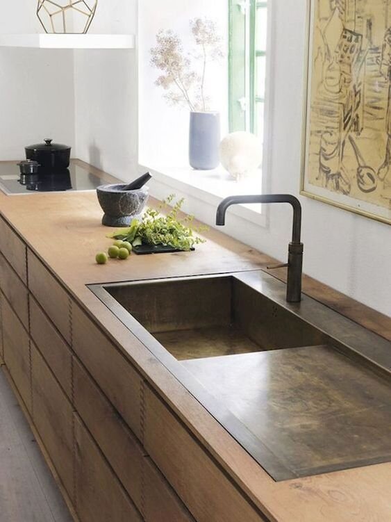 rustic+kitchen+sink